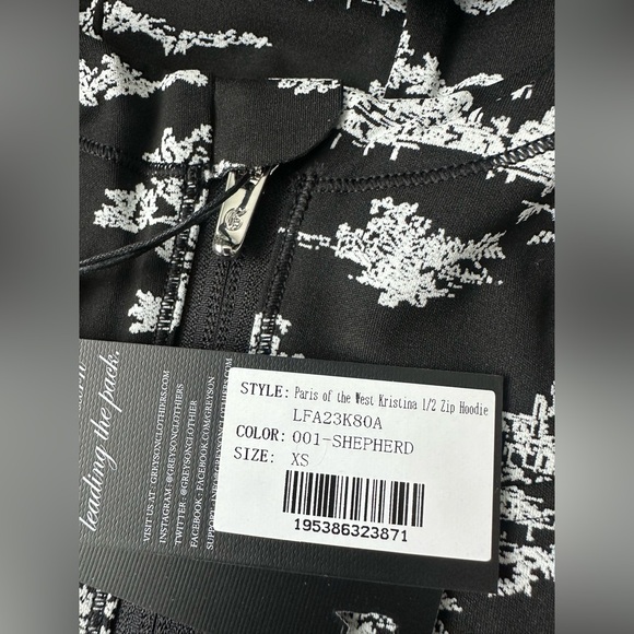 Greyson Paris Of The West Kristina Half-Zip Hoodie Shirt - Picture 9 of 12